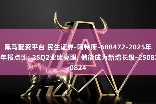 黑马配资平台 民生证券-阿特斯-688472-2025年半年报点评: 25Q2业绩亮眼, 储能成为新增长级-250824